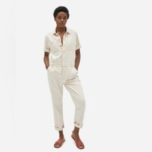 Everlane The Super Soft Summer Jean Coverall Jumpsuit size 8